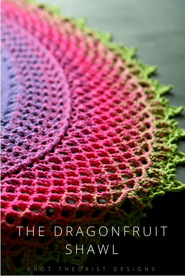 The Dragonfruit Shawl by Knot Theorist Designs